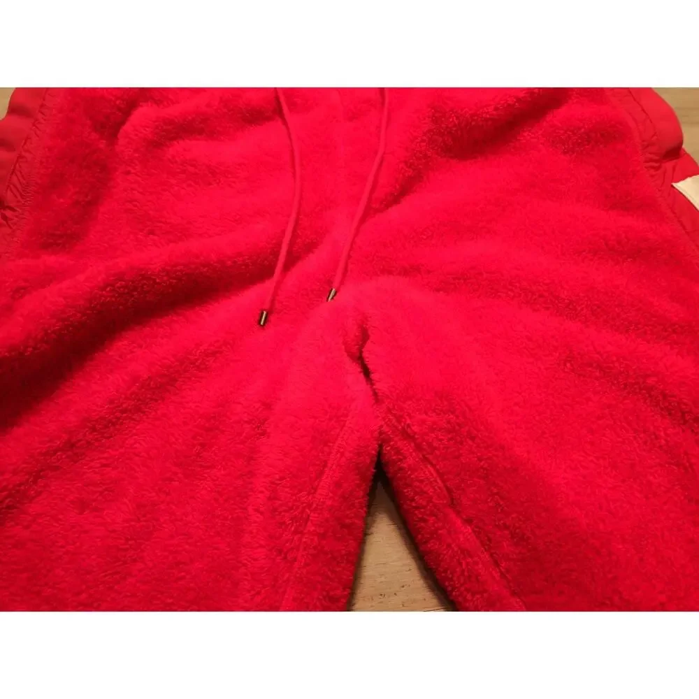 Nike Air Jordan Wings of Flight Sherpa fleece joggers in bright red Size Xxl